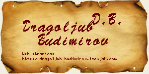 Dragoljub Budimirov vizit kartica